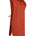 chasuble marion. liens. uni polyester / coton. tu reglable - rouille
