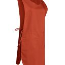 chasuble marion. liens. uni polyester / coton. tu reglable - rouille