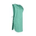 chasuble marion. liens. uni polyester / coton. tu reglable - vert nil