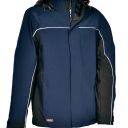 vest softshell hydrofuge winter workwear. softshell 84% nylon / 16% elasthane, 350 g/m². en iso 13688. t42 À 62 - marine