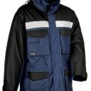 parka ripstop winter workwear reflect. 100% polyester, 375 g/m². en iso 13688 + en 343 cl3.1. ts À 4xl - marine/noir