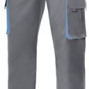 pantalon unisexe combi-duo. 65% polyester / 35% coton, 190 g/m². t34 a 60 - gris/bleu ciel