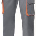 pantalon unisexe combi-duo. 65% polyester / 35% coton, 190 g/m². t34 a 60 - gris/orange