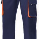 pantalon unisexe combi-duo. 65% polyester / 35% coton, 190 g/m². t34 a 60 - marine/orange