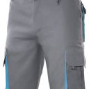 bermuda unisexe combi-duo. 65% polyester / 35% coton, 190 g/m². t34 a 60 - gris/bleu ciel