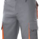 bermuda unisexe combi-duo. 65% polyester / 35% coton, 190 g/m². t34 a 60 - gris/orange