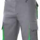 bermuda unisexe combi-duo. 65% polyester / 35% coton, 190 g/m². t34 a 60 - gris/vert