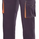 pantalon stretch unisexe combi-duo. 16% polyester / 46% coton / 38% emet, 240 g/m². t34 a 60 - marine/orange