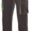 pantalon stretch unisexe combi-duo. 16% polyester / 46% coton / 38% emet, 240 g/m². t34 a 60 - noir/vert