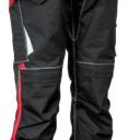 pantalon multi-saisons ergowear holster. polyester / coton / elasthanne 300 g/m². en iso 13688 (en 14404 - niveau 1 / type 2). t38 À 58 - noir/rouge