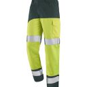 pantalon de travail haute visibilite v-line. coton / polyester. en iso 13688, en iso 20471 cl2. t36/38 À 60/62 - jaune/vert us