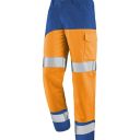 pantalon de travail haute visibilite v-line. coton / polyester. en iso 13688, en iso 20471 cl2. t36/38 À 60/62 - orange/bugatti