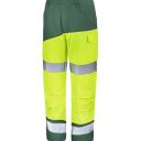 pantalon de travail haute visibilite poche genoux v-line. coton / polyester. en iso 13688, en iso 20471 cl2, en 14404. t36/38 À 60/62 - jaune/amazonie