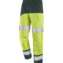 pantalon de travail haute visibilite poche genoux v-line. coton / polyester. en iso 13688, en iso 20471 cl2, en 14404. t36/38 À 60/62 - jaune/vert us