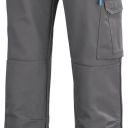 pantalon femme poches genoux 100% metal free kline. coton / polyester, 300 g/m². en iso 13688. t34/36 à 58/60 - gris fonce