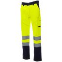 pantalon de travail homme haute visibilite flashvision. coton / polyester, 250 g/m². en iso 13688, en iso 471 cl2. ts À 5xl - jaune/marine