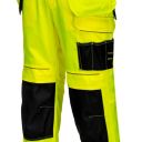 pantalon de travail haute visibilite flexivision bicolore holster poches genoux. polyester / coton, 300 g/m². en iso 20471 cl2. t36 À 60 - jaune/noir