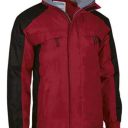 parka unisexe controlor imper/respirant ripstop. 100% polyester ripstop, 420 g/m². ts a 3xl - rouge/noir