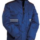 parka homme 2 en 1 badge system ripstop matelasse. 100% polyester ripstop 240t 180 g/m². en iso 13688. txs à 5xl - bleu royal