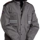 parka homme 2 en 1 badge system ripstop matelasse. 100% polyester ripstop 240t 180 g/m². en iso 13688. txs à 5xl - gris fonce