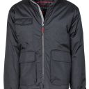 veste unisexe matelasse ripstop imper / respirant.  100% polyester ripstop 240t, 200 g/m² - txs a 5xl - noir/gris fonce