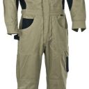 combinaison multi-saisons 1 zip workwear. coton / polyester 290 g/m². en iso 13688. t42 À 62 - beige