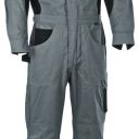 combinaison multi-saisons 1 zip workwear. coton / polyester 290 g/m². en iso 13688. t42 À 62 - gris