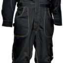 combinaison multi-saisons 1 zip workwear. coton / polyester 290 g/m². en iso 13688. t42 À 62 - noir