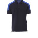 polo tech-line unisexe bicolore 210 manches courtes. coton / polyester, 210 g/m². txs a 5xl - marine/bleu royal