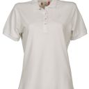 polo femme 200 manches courtes. 100% coton, 200 g/m². txs À xl - blanc