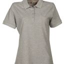 polo femme 200 manches courtes. 100% coton, 200 g/m². txs À xl - heather grey