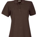 polo femme 200 manches courtes. 100% coton, 200 g/m². txs À xl - marron