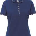 polo femme 175 chic manches courtes. 100% coton, 175 g/m². ts À xl - bleu royal/blanc