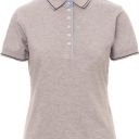 polo femme 175 chic manches courtes. 100% coton, 175 g/m². ts À xl - heather grey/marine