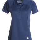 polo femme 150 manches courtes drytech. 100% polyester drytech, 150 g/m². ts À xl - marine