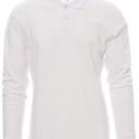 polo homme 180 manches longues. 100% coton, 180 g/m². txs À 3xl - blanc