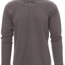 polo homme 180 manches longues. 100% coton, 180 g/m². txs À 3xl - gris fonce