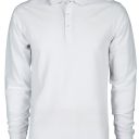 polo homme 210 manches longues. 100% coton, 210 g/m². ts À 5xl - blanc