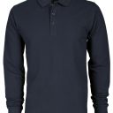 polo homme 210 manches longues. 100% coton, 210 g/m². ts À 5xl - marine