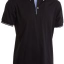 polo homme 175 chic manches courtes. 100% coton, 175 g/m². ts À 3xl - noir/blanc