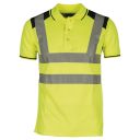 polo homme haute visibilite flashvision manches courtes. 100% polyester drytech, 150 g/m². en iso 13688, en iso 471 cl2. ts À 5xl - jaune/marine