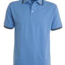 polo homme 210 contraste manches courtes. 100% coton, 210 g/m². ts À 3xl - bleu ciel/marine