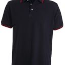 polo homme 210 contraste manches courtes. 100% coton, 210 g/m². ts À 3xl - marine/rouge