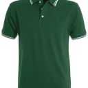 polo homme 210 contraste manches courtes. 100% coton, 210 g/m². ts À 3xl - vert/blanc