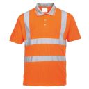 polo haute visibilite manches courtes. 100% polyester, 175 g/m². en 13758-2, en iso 13688, en iso 471 cl2. txs À 5xl - orange fluo