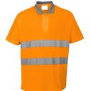 polo haute visibilite coton manches courtes. coton/polyester, 175 g/m². en 13758-2, en iso 13688, en iso 471 cl2. txs À 4xl - orange fluo