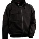 blouson polaire hydrofuge capuche zip workwear. 100% polyester 340 g/m² + membrane cofratex. en iso 13688. ts À 4xl - noir