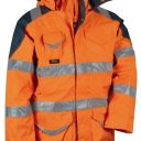 parka 4 en 1 haute visibilite froid negatif -45°c - polyester / pu, 200 g/m² - t42 a 62 - orange fluo