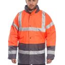 parka haute visibilite oxford imper/respirant froid negatif. en iso 13688, en 13758-2, en iso 20471 cl 3, en 343 cl 3.1, en 342. ts À 3xl - orange/gris