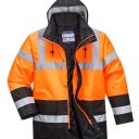 parka haute visibilite oxford imper/respirant froid negatif. en iso 13688, en 13758-2, en iso 20471 cl 3, en 343 cl 3.1, en 342. ts À 3xl - orange/noir